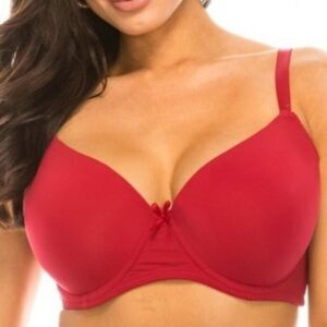 Jennifer Intimates Full Coverage 42D Underwire Red Bra NWT